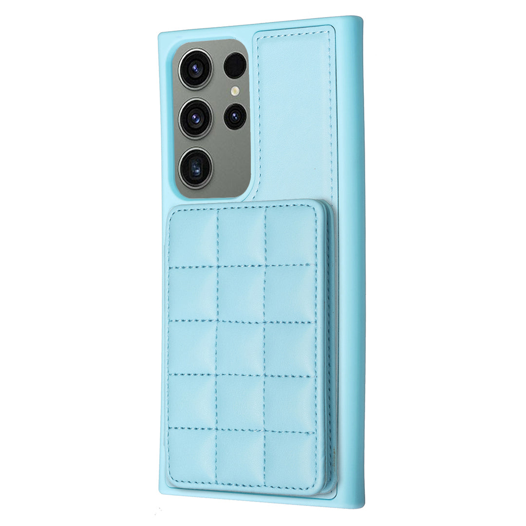Style-BF24 for Samsung Galaxy S23 Ultra Kickstand PU Leather Coated TPU Case Card Holder Phone Cover Style-BF24 for Samsung Galaxy S23 Ultra Kickstand PU Leather Coated TPU Case Card Holder Phone Cover